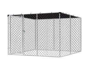 DS Dog Run with Shade Sail - 3m x 3m x 1.8m