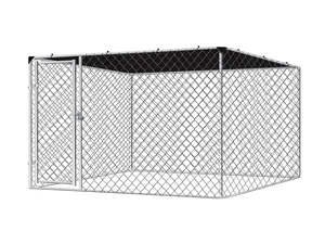 DS Dog run D with shade sail 2.3x2.3x1.2m