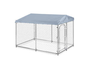 Dog Run: Dog Run with Roof - 4m x 2.3m x 2.3m