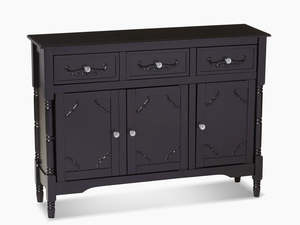 Buffet Sideboards: Wood Buffet Table with Drawers & Cabinets - 105 cm