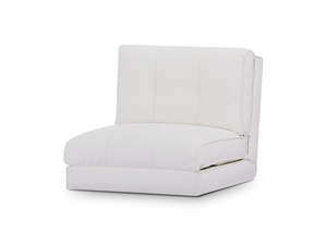 Occasional Chairs: Single Sleeper Chair White