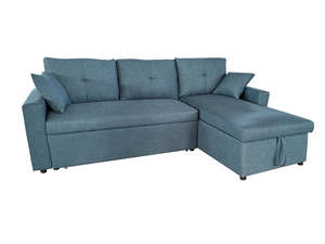 Sofas Sectionals Sofa Beds: Rilla Pull Out Sofa Bed With Storage - Blue