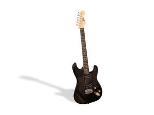Acoustic Guitar: Electric Guitar Black