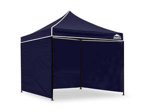 DS Gazebo with Silver-Coated Roof 3m x 3m - Navy