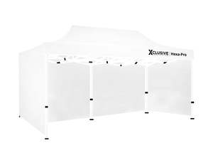 Gazebo Shade: Xclusive Gazebo D HEX 3x6m WHITE