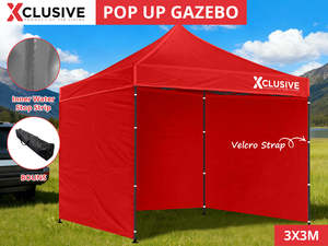 Xclusive Gazebo D Exclusive 3x3m RED
