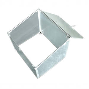 DS BS Mini Aluminum Frame Greenhouse with Roof Vent L60xW51xH51cm