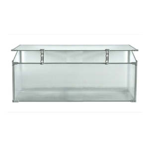 DS BS Mini Aluminum Frame Greenhouse with Roof Vent L120xW51xH51cm