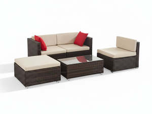 Caelan 5PC Outdoor Sofa Set