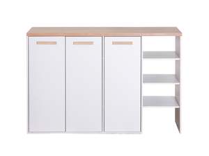 Orewa 3-Door Shoe Cabinet with Open Shelf