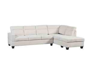 Delano Sectional Sofa with Right Chaise Linen Beige