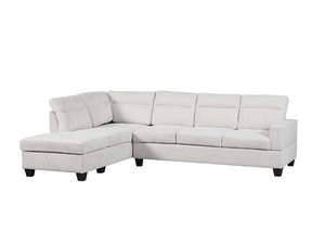 Delano Sectional Sofa with Left Chaise Linen Beige
