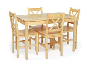 Best Sellers 1: Selma 5-Piece Dining Set - Natural Wood