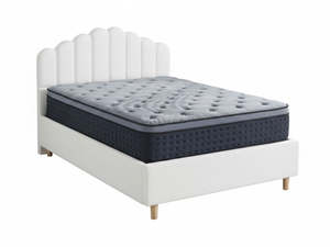 Best Sellers 1: Shelley Boucle Bed Frame & Euro Top Mattress B34 - Queen