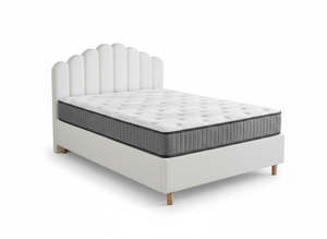 Shelley Boucle Bed Frame & FIRM23 Mattress - Queen