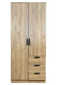Best Sellers 1: Kane 2 Doors Wardrobe With Drawers Upgraded