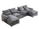 U-shaped Combination Sofa Chenille - Grey