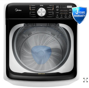 Appliances: T Midea 10kg top loader Rear control Washing Machine