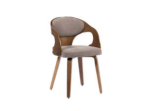 Pre Order: DS Bar Stool Bentwood Fabric Brown Color