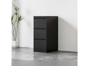 DS 3-Drawer File Cabinet - Black
