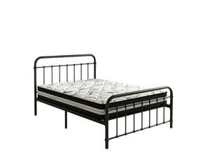 Zyber Test Discounted: Darcy Metal Bed Frame Black & L30 Mattress - Single