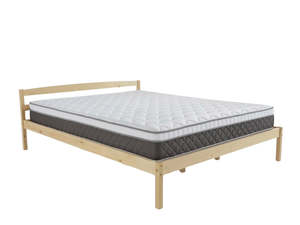 Wayford Bed Frame Natural & MEM 23 cm Mattress - King