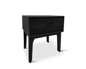 Bedside Table: Samuel Bedside Table - Black
