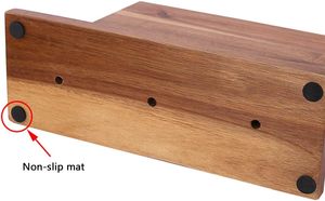 Kiwi Disable List: DS BS Double Sided Wooden Magnetic Knife Block Holder