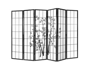 Room Divider: Room divider E P3 6 panel Black