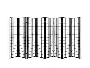 Room divider E P1 8 panel Black