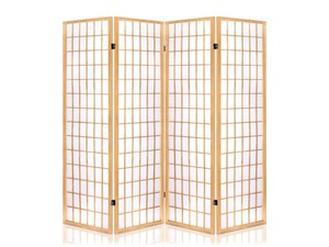 Room divider E P1 4 panel Natural