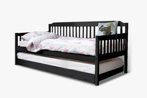 Living Room: DS Karlan Daybed with Trundle Bedframe Black