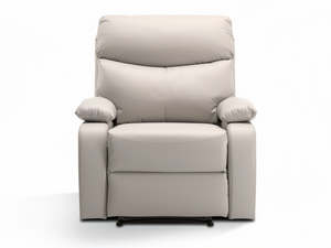 Living Room: Giselle PU Leather Recliner Chair - Beige