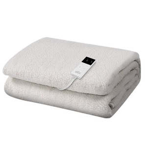 Electric Blankets: Giselle Bedding Single Size Electric Blanket Fleece