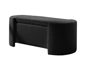 Pre Order: DS Boucle Storage Bench Black