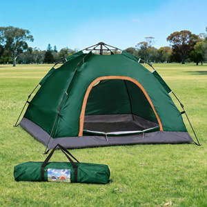 Tent: Weisshorn Camping Tent Instant Tent Pop up 2 Person Outdoor Hiking Green