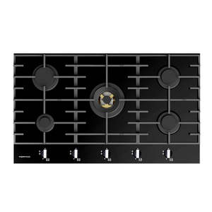 Parmco GAS COOKTOP SERIES7 900MM GLASS 4BURNER+WOK