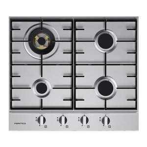 Cooktops: Parmco GAS COOKTOP SERIES7 600MM STAINLESS 3BURNER+WOK