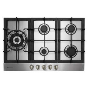Parmco GAS COOKTOP 770MM STAINLESS 4BURNER+WOK