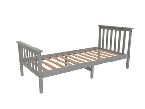 Bed Frames: New Hampshire Bed Frame Single Grey