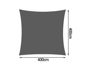 Gazebo Shade: Shade sail D 4x4m GREY