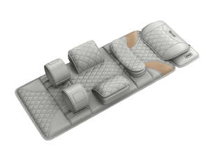 Mothers Day Specials: Novello Full Body Massage Mat with Air Press Calf Band - Light Grey