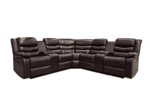Living Room: Pamela Recliner Sofa Set with LED Light
