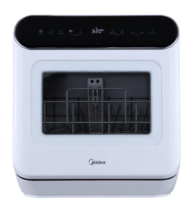 Appliances: Midea 3 Place Setting Bench Top Mini Dishwasher
