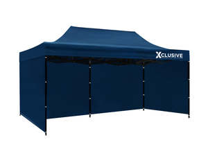 Gazebo Shade: DS Xclusive Gazebo D 3x6m Navy with bonus carry bag