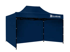 Gazebo Shade: DS Xclusive Gazebo D 3x4.5m NAVY with bonus carry bag