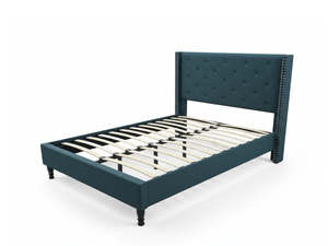New Lisbeth Bed Frame Blue - Queen