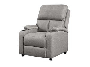Zola Push Back Recliner Chair Linen - Light Grey