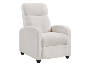 DS Austen Push Back Recliner Chair - White Boucle