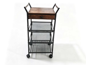 DS Dining Cart - Black & Walnut